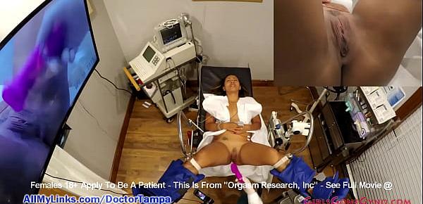  Colombian Cutie Melany Lopez Becomes Human Guinea Pig For "Orgasm Research, Inc." Studies By Doctor Tampa on GirlsGoneGyno.com!